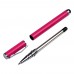 Стилус ёмкостный , с шариковой ручкой, металлический, розовый