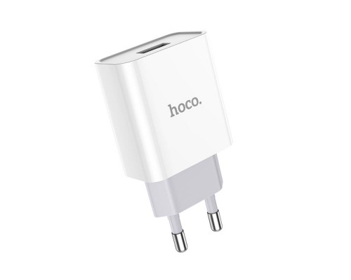 Сетевое зарядное устройство Hoco C81A USB белое