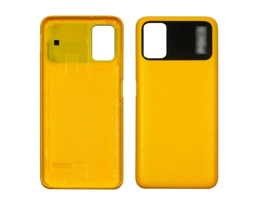 Задняя крышка для Xiaomi Poco M3 жёлтая