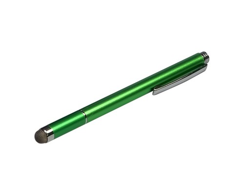 Стилус ёмкостный, высокоточный, Jot Pro , со съёмной микро-волоконной насадкой, алюминиевый, зелёный