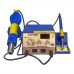 Паяльная станция AIDA 886D, фен с цифровой индикацией, паяльник с аналоговой регулировкой t, USB 5V 2A