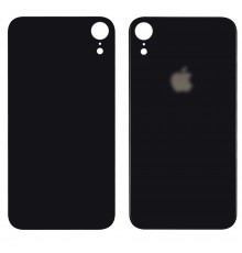 Заднее стекло корпуса для Apple iPhone XR Black (чёрное) (Big hole) HC