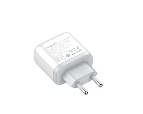 Сетевое зарядное устройство Ldnio A2526C USB/ Type-C QC PD 45W белое + кабель Type-C to Lightning