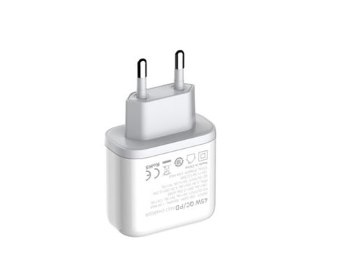 Сетевое зарядное устройство Ldnio A2526C USB/ Type-C QC PD 45W белое + кабель Type-C to Lightning