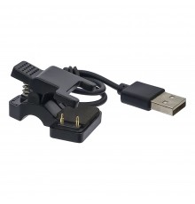 USB кабель для смарт часов универсальный прищепка (2 pin) 7 mm черный