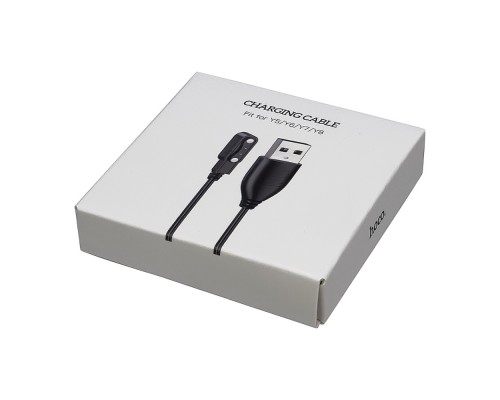 USB кабель для смарт часов Hoco Y5/ Y6/ Y7/ Y8/ Y5 Pro чёрный