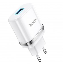 Сетевое зарядное устройство Hoco N1 USB белое