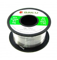 Припой BAKU BK-5003 (0.3 мм, Sn 63% , Pb 35.1%, rma 1.9%)