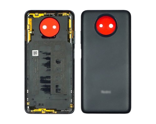 Задняя крышка для Xiaomi Redmi Note 9T Nightfall black тёмно-серая оригинал (БУ)