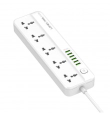 Сетевое зарядное устройство удлинитель Ldnio SC5614 6 USB 5 розеток белый
