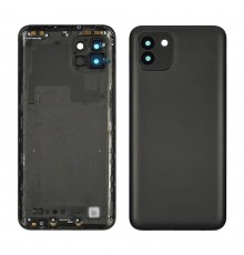 Задняя крышка для Samsung A035 Galaxy A03 Black (чёрная)