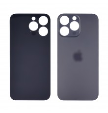 Заднее стекло корпуса для Apple iPhone 14 Pro Deep Purple ( фиолетовое) (Big Hole)