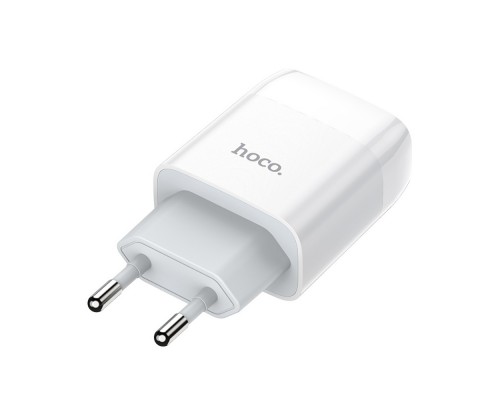 Сетевое зарядное устройство Hoco C72A USB белое