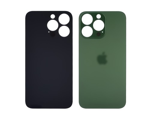 Заднее стекло корпуса для Apple iPhone 13 Pro Alpine Green (зелёное) (Big hole)