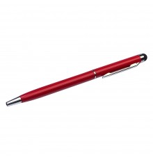 Стилус ёмкостный PS100, с шариковой ручкой, металлический, красный