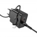 Сетевое зарядное устройство Hoco N35 2 Type-C PD 45W черное + кабель Type-C to Lightning