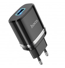 Сетевое зарядное устройство Hoco N1 USB черное