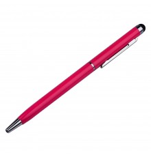 Стилус ёмкостный PS100, с шариковой ручкой, металлический, коралловый