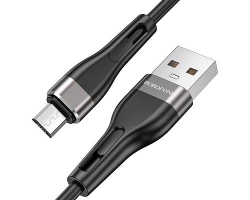 Кабель Borofone BX46 USB to MicroUSB 1m черный
