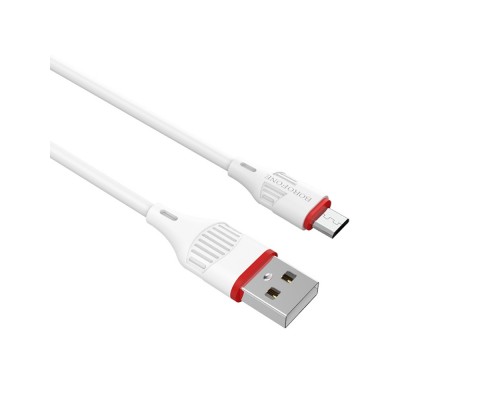 Кабель Borofone BX17 USB to MicroUSB 1m белый