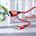 Кабель Borofone BX54 USB to MicroUSB 1m красный