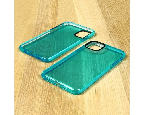Чехол силиконовый Clear Neon для Apple iPhone 11 Pro цвет 09 голубой