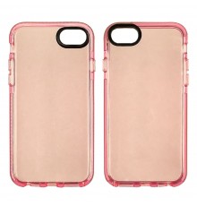 Чехол силиконовый Clear Neon для Apple iPhone 7/ 8/ Se2020 цвет 06 светло-розовый