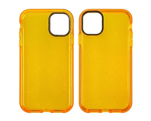 Чехол силиконовый Clear Neon для Apple iPhone 11 Pro Max цвет 07 жёлтый