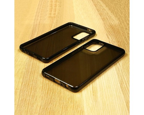 Чехол силиконовый Clear Neon для Samsung A525 A52 5G/ A52 4G цвет 10 чёрный