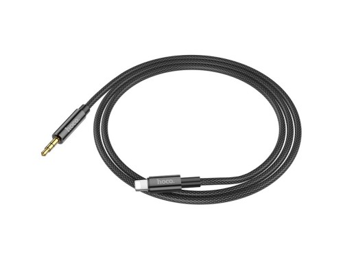 AUX кабель Hoco UPA19 Lightning to Jack 3.5 1m черный