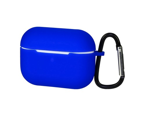 Чехол силиконовый с карабином для Apple AirPods 3 цвет 03 синий