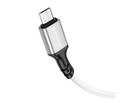 Кабель Borofone BX83 USB to MicroUSB 1m белый