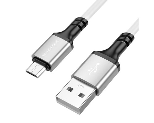 Кабель Borofone BX83 USB to MicroUSB 1m белый