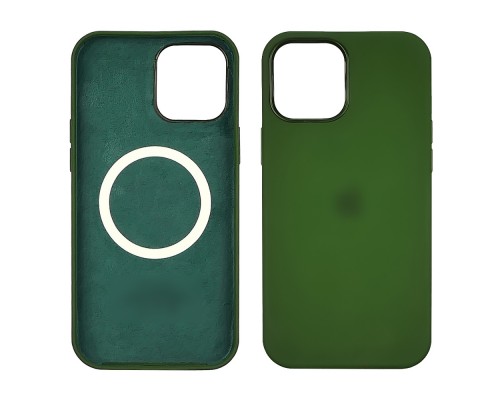 Чехол Full Silicone Case MagSafe для Apple iPhone 12/ 12 Pro 13 зелёный копия