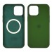 Чехол Full Silicone Case MagSafe для Apple iPhone 12/ 12 Pro 13 зелёный копия