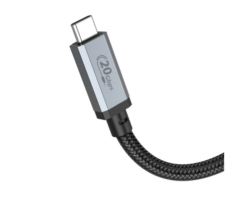 Кабель Hoco US05 USB4 8K Type-C to Type-C PD 100W 1m черный