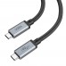 Кабель Hoco US05 USB4 8K Type-C to Type-C PD 100W 1m черный
