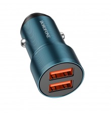 Автомобильное зарядное устройство Borofone BZ19 2 USB синее