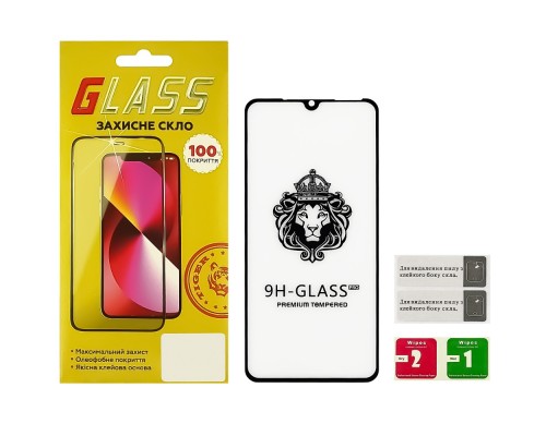 Защитное стекло для Xiaomi Mi 9/ Mi 9X Full Glue Lion (0.3 мм, 2.5D, чёрное)