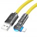 Кабель Hoco U118 USB to Lightning 1.2m желтый