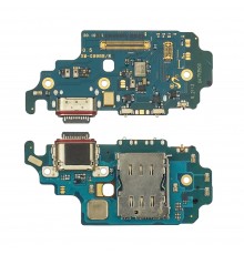 Разъём зарядки для Samsung G998 Galaxy S21 Ultra на плате с микрофоном и компонентами Original