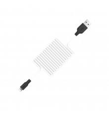 Кабель Hoco X21 USB to Lightning 1m черно-белый
