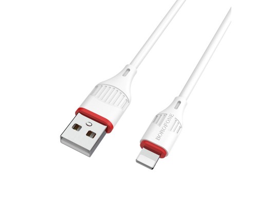 Кабель Borofone BX17 USB to Lightning 1m белый