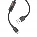 Кабель Hoco S13 с таймером USB to MicroUSB 1.2m черный