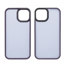 Чехол Colorful Matte Case для Apple iPhone 15 темно-фиолетовый Люкс