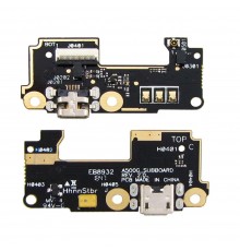 Разъём зарядки для Asus ZenFone 5 (A500CG/ A501CG) на плате с микрофоном и компонентами