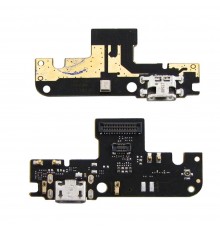 Разъём зарядки для Xiaomi Redmi Note 5A на плате с микрофоном и компонентами