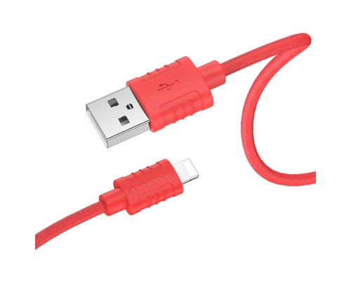 Кабель Borofone BX52 USB to Lightning 1m красный