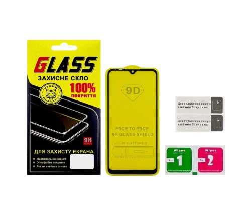 Защитное стекло для Xiaomi Mi A3 Full Glue (0.3 мм, 2.5D, чёрное)