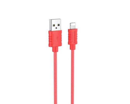 Кабель Borofone BX52 USB to Lightning 1m красный